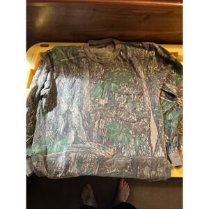 Vintage 90s Camo Tshirt Men's Large Made In USA A3